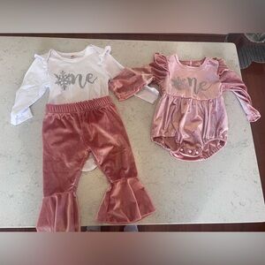 Baby Girl Winter First Birthday Outfits